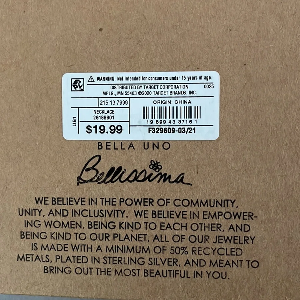 Pick 3/$20 NWT BELLA UNO BELLISSIMA “Be the Change” - Picture 4 of 4